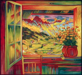 Ausblick aus dem Fenster (Blick aus dem Fenster)