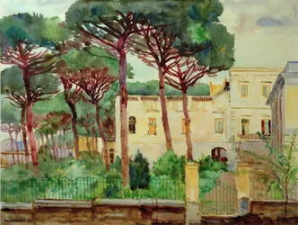 Haus unter Pinien