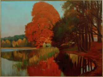 Herbststimmung an einem märkischen See