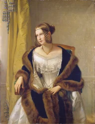 Porträt der Baronin von Bernus