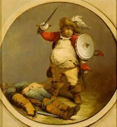 Falstaff mit dem Körper von Hotspur
