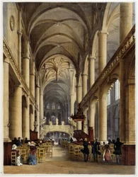 Innenraum der Kirche St Etienne du Mont - in „Promenade dans Paris et ses environs“