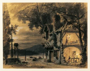 Bühnenbild für Akt IV von Rigoletto von Giuseppe Verdi