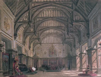 Bühnenbild für Akt III des Stücks 