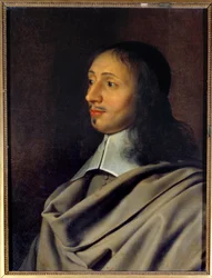 Porträt von Antoine Le Maistre (1608-1646), Professor für Rhetorik und Dichtung des Dramatikers Jean Racine. Eine bedeutende Figur des Jansenismus, er war Mitglied der Familie Arnauld - Kopie eines verlorenen Originalporträts von Philippe de Champaigne