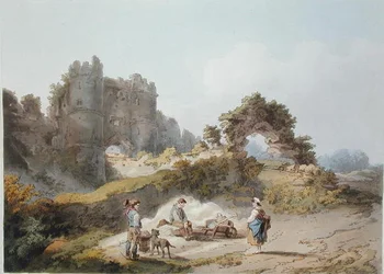 Tor von Carisbrook Castle, aus 