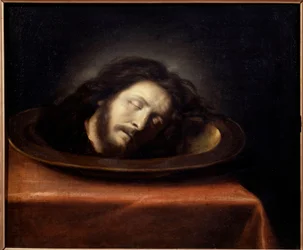 Kopf von Johannes dem Täufer auf einer Platte