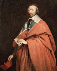Porträt von Armand Jean du Plessis, Kardinal de Richelieu