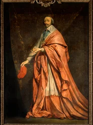 Ganzkörperporträt von Armand Jean du Plessis, Kardinal von Richelieu (1585-1642), Minister von Ludwig XIII