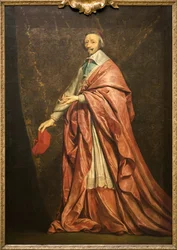 Porträt von Armand Jean du Plessis Kardinal de Richelieu