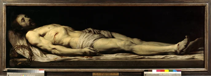 Der tote Christus auf seinem Leichentuch, 17. Jahrhundert, Maße 0,68 x 1,97 m, Paris, Musée du Louvre