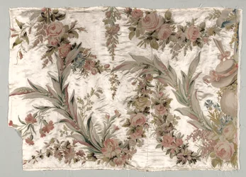 Fragment einer Bettdecke, um 1760-1770