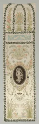 Wandverkleidung mit klassischer Figur, späte 1700er - frühe 1800er Jahre