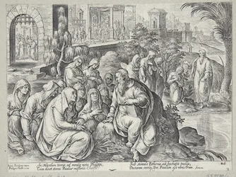St. Paulus spricht mit den Frauen von Philippi