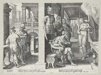 Der Engel sendet Cornelius zu St. Peter