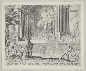 Die Statue des Jupiter in Olympia