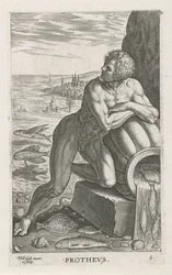 Meeresgott Proteus (Prothevs) (Fluss- und Meeresgötter) (Semideorum Marinorum amnicorumque sigillariae imagines perelegantes)