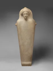 Marmor-Anthropoid-Sarkophag, ca. 410 v. Chr. (parischer Marmor)