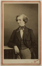 Porträt des Komponisten Hector Berlioz 1803-1869, ca. 1860