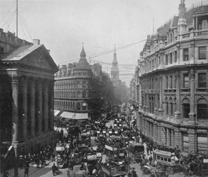 Das Mansion House und Cheapside, City of London, ca. 1890
