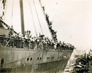 Die Mauretania in Sydney, Mai 1940