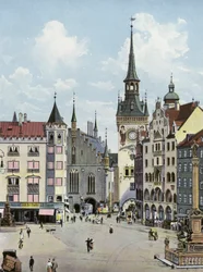 München: Marienplatz mit Altem Rathaus