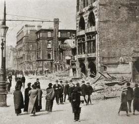 Dublin nach dem Osteraufstand, April 1916