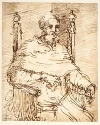 Porträt von Papst Julius II., nach Raffael