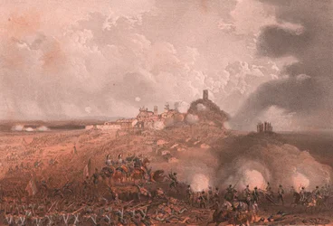 Angriff der Franzosen bei Solferino, Lombardei