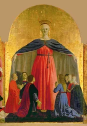 Heilige Maria "della Misericordia", Mittelstück des Polyptychons für die "Confratelli della Misericordia"