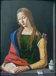Die heilige Maria Magdalena beim Lesen, spätes 15. Jahrhundert