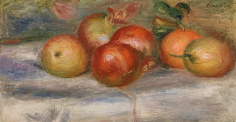 Äpfel, Orange und Zitrone