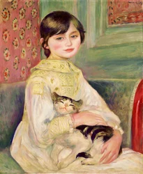 Julie Manet, auch bekannt als das Kind mit der Katze