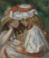 Zwei Mädchen beim Lesen