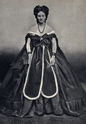 Porträt der „Halbweltlichen“, der Castiglione von Pierson. Fotografie, Ende des 19. Jahrhunderts