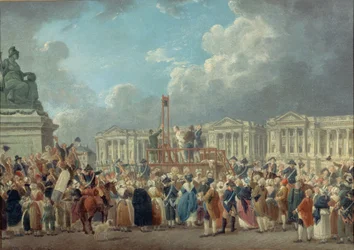 Eine Hinrichtung auf dem Place de la Révolution, ca. 1793