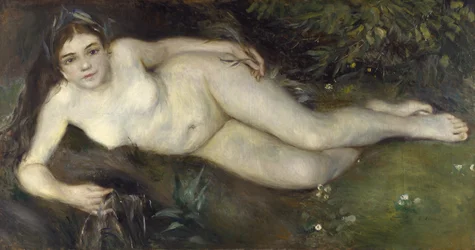 Eine Nymphe an einem Bach, 1869-1870