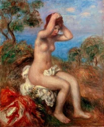 Badendes Mädchen