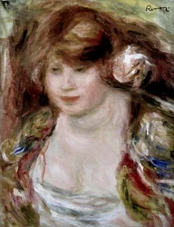 Frau mit der Rose