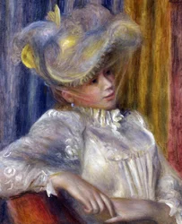 Frau mit Hut - Pierre Auguste Renoir, 1891 - National Museum of Western Art, Tokio