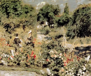 Garten in Fontenay-aux-Roses, um 1873-74