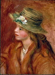 Mädchen mit Strohhut