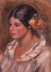 Mädchen mit Rosen im Haar
