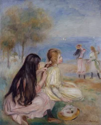 Mädchen am Meer, ca. 1875