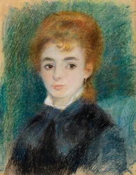 Dame mit kastanienbraunem Haar, ca. 1875-78