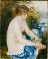 Kleiner blauer Akt