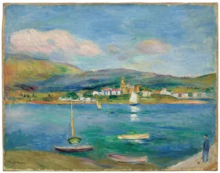 Fischereihafen, Blick auf Fontarabie von Hendaye