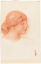Profil einer jungen Frau, ca. 1910