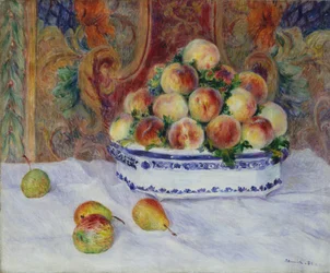 Stillleben mit Pfirsichen, 1881