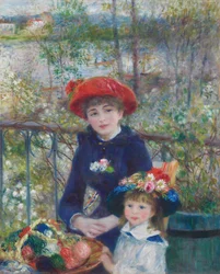 Zwei Schwestern auf der Terrasse, 1881